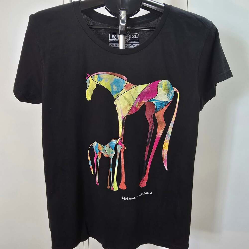 The Duck Company Women's Sedona Arizona Horse Graphic T-Shirt